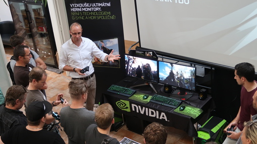 Jak se liší standardní monitor a monitor s HDR technologií? Nvidia v Praze ukázala srovnání