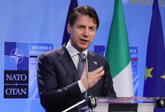 Italský premiér Giuseppe Conte.