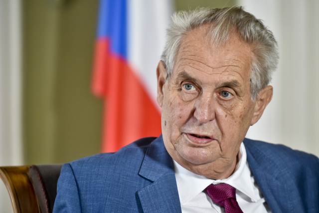 Prezident Miloš Zeman.