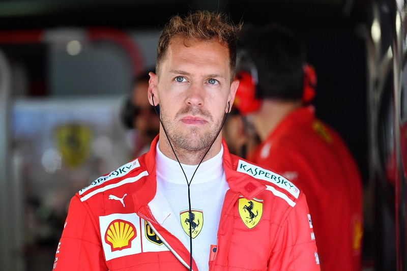 Sebastian Vettel při jednom z tréninků na VC Německa.