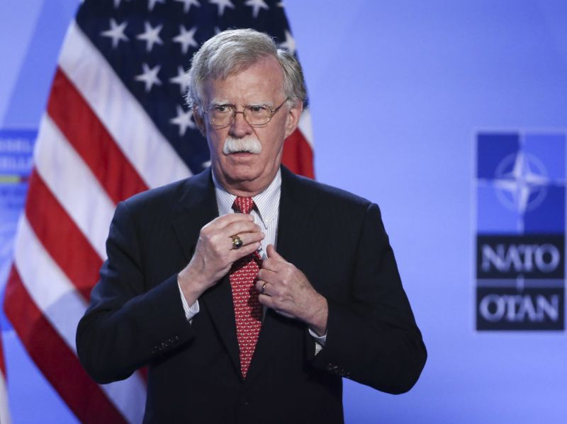 Bezpečnostní poradce Bílého domu John Bolton.