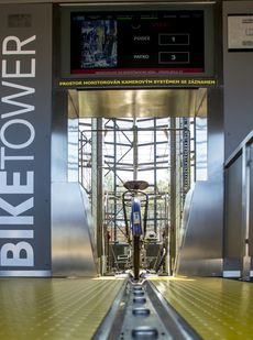 BikeTower v Litoměřicích.