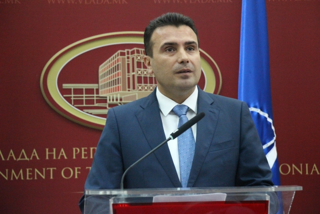 Premiér Makedonie Zoran Zaev. 