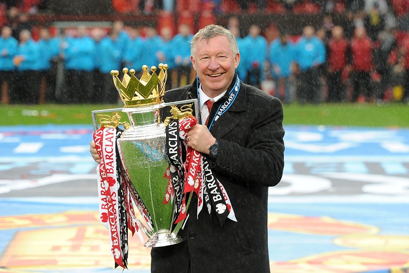 Sir Alex Ferguson v době, kdy trénoval Manchester United.