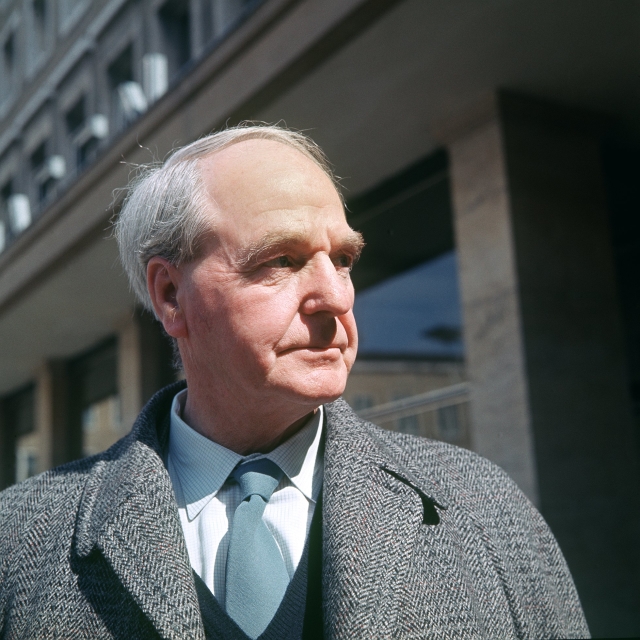 Britský sochař Henry Moore.