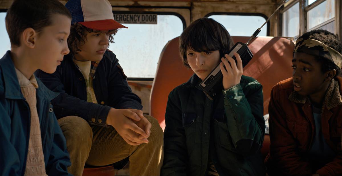 Hrdinové seriálu Stranger Things.