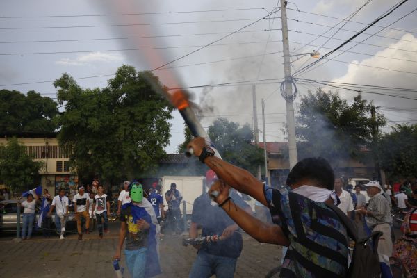 Protesty v Nikaragui.
