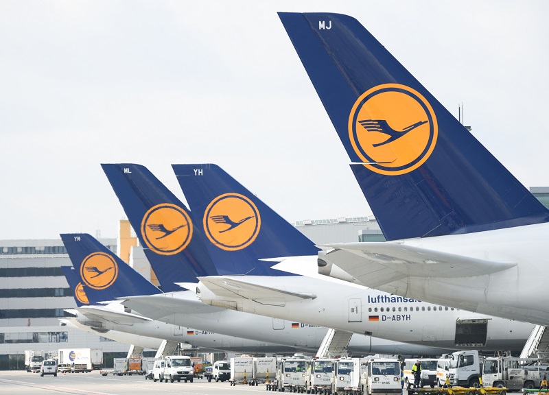 Německá letecká společnost Lufthansa.