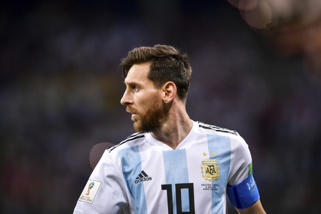 Argentinský fotbalista Lionel Messi. Argentinský fotbalista Lionel Messi.