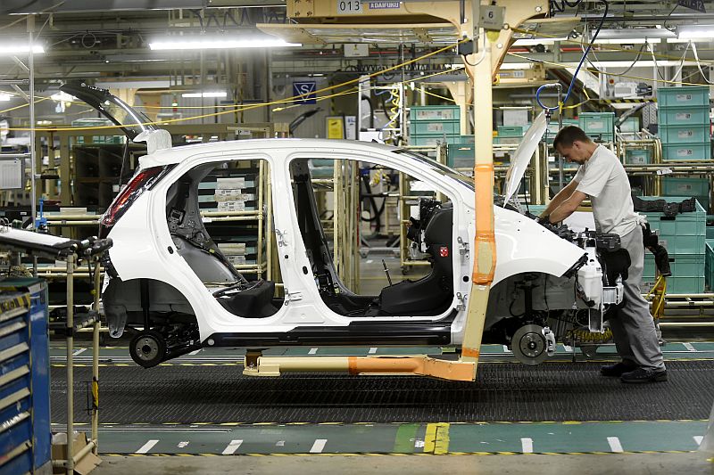 Výrobní linka automobilky Toyota Peugeot Citroën Automobile. (ilustrační foto).