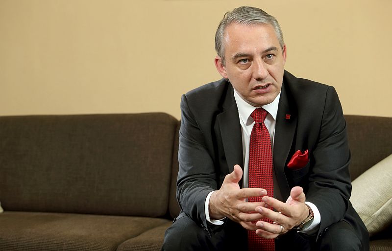 Předseda Českomoravské konfederace odborových svazů (ČMKOS) Josef Středula.