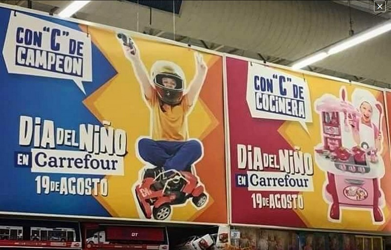 Nešťastná reklama francouzského maloobchodního řetěžce Carrefour.