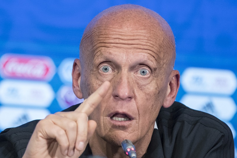 Collina na nedávném mistrovství světa ve fotbale v Rusku.
