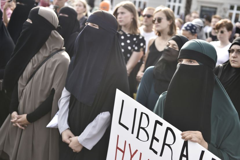 Protest v Dánsku.