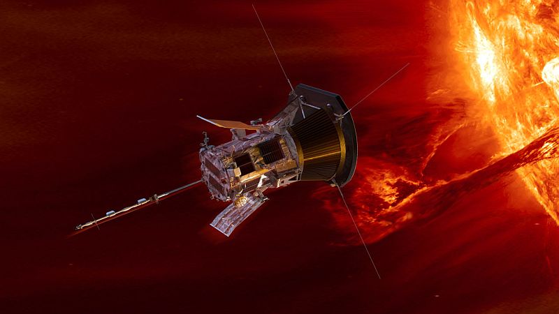 Parkerova sluneční sonda (Parker Solar Probe).