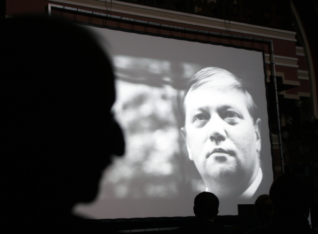 Promítání filmu Spalovač mrtvol s Rudolfem Hrušínským v hlavní roli.