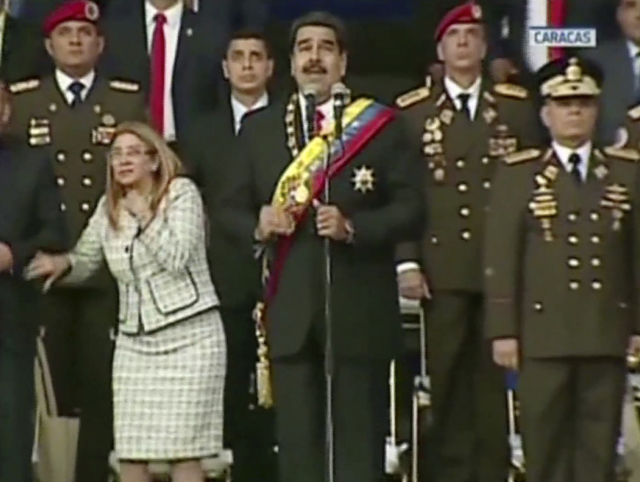 Venezuelský prezident Nicolás Maduro se stal terčem pokusu o atentát.