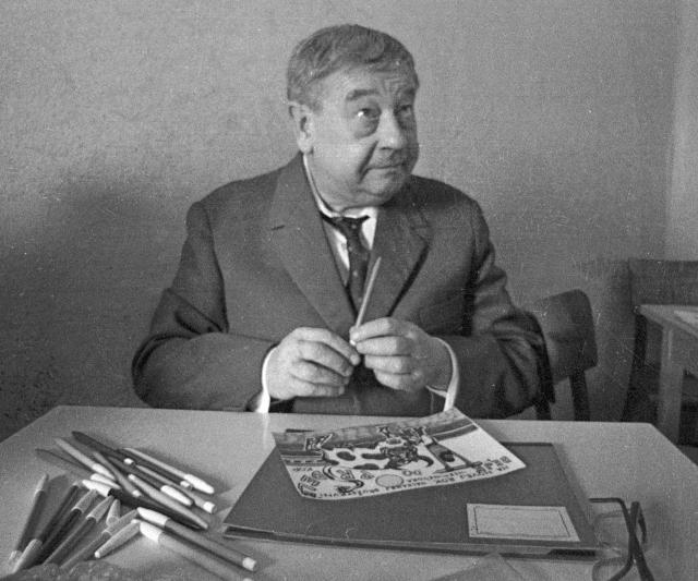 Herec a malíř Josef Hlinomaz.