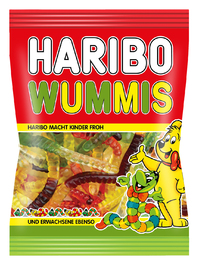 Haribo žížalky.