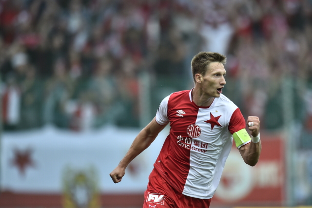 Střelec vítězné branky Milan Škoda.