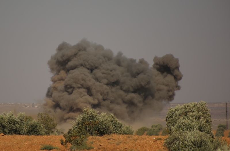Nálety v provincii Idlib.