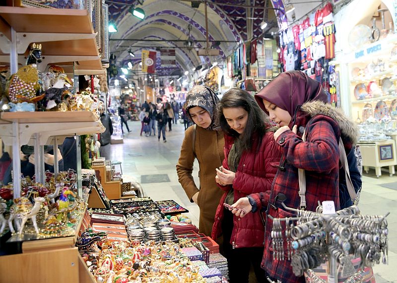 Velký bazar v tureckém Istanbulu.