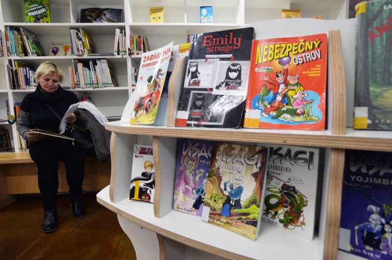 Městská knihovna Vozovna na pražském Jarově.
