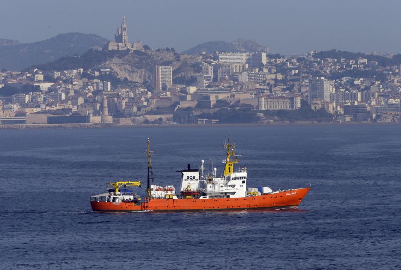 Loď Aquarius neziskové organizace SOS Méditerranée.