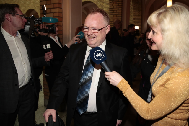Norský ministr pro rybolov Per Sandberg.