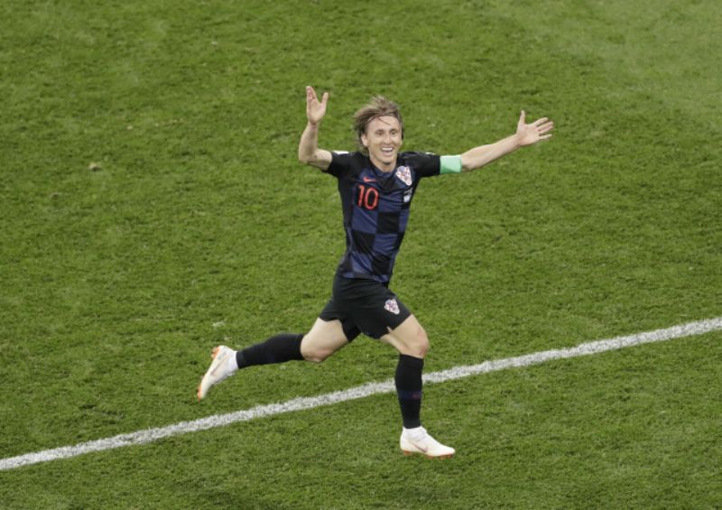 Luka Modrič v reprezentačním dresu.