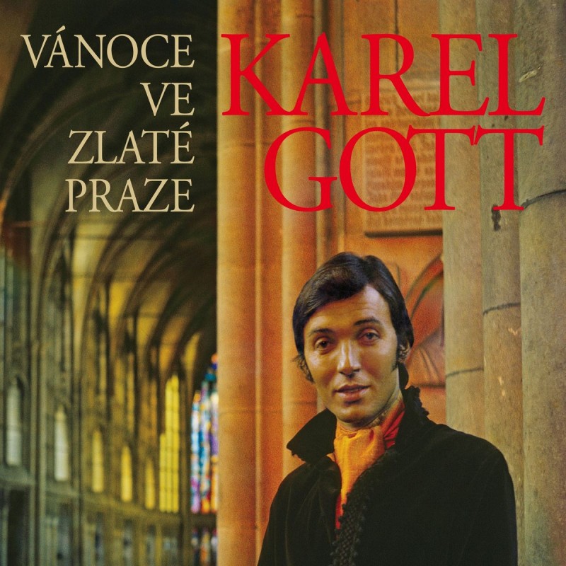 Obal desky Karla Gotta Vánoce ve zlaté Praze. 