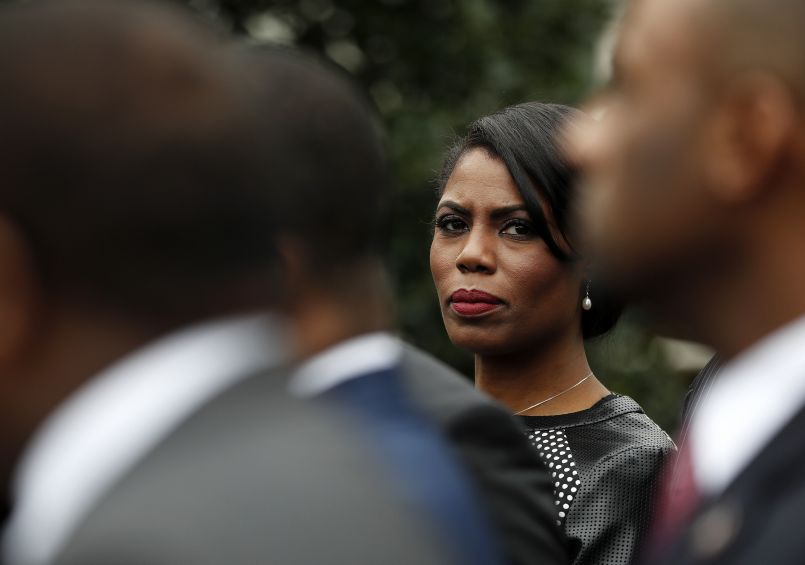 Bývalá mediální poradkyně Bílého domu Omarosa Manigaultová Newmanová.