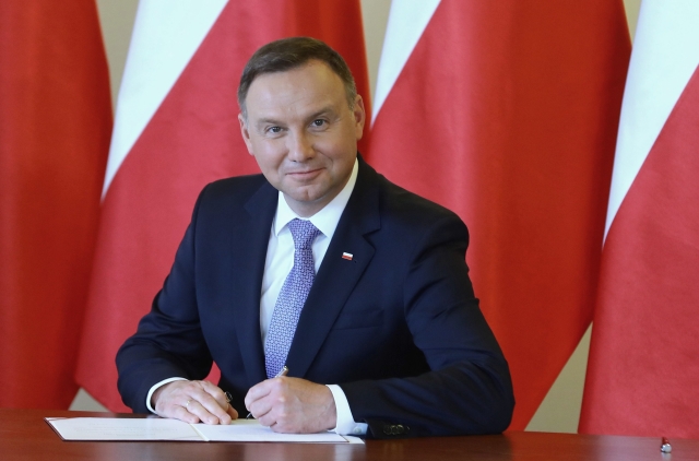 Polský prezident Andrzej Duda. Polský prezident Andrzej Duda.