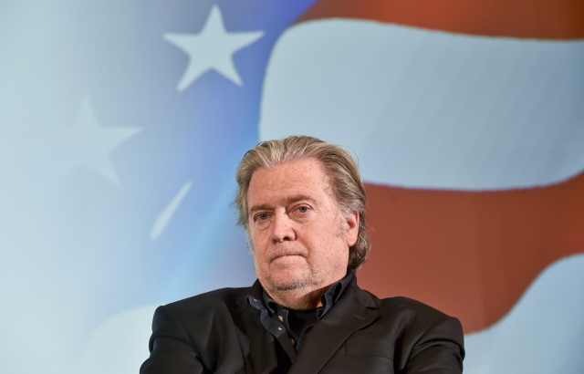 Bývalý strategický poradce amerického prezidenta Donalda Trumpa Steve Bannon.