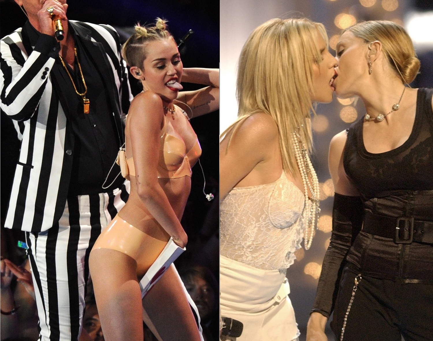 Miley Cyrus, Madonna a Britney Spears.