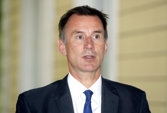 Britský ministr zahraničí Jeremy Hunt.