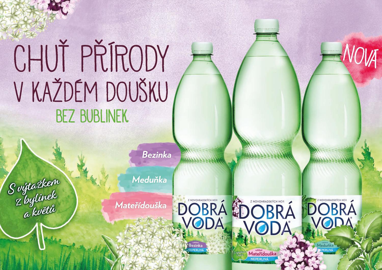 Dobrá voda přichází na trh s novou řadou příchutí.