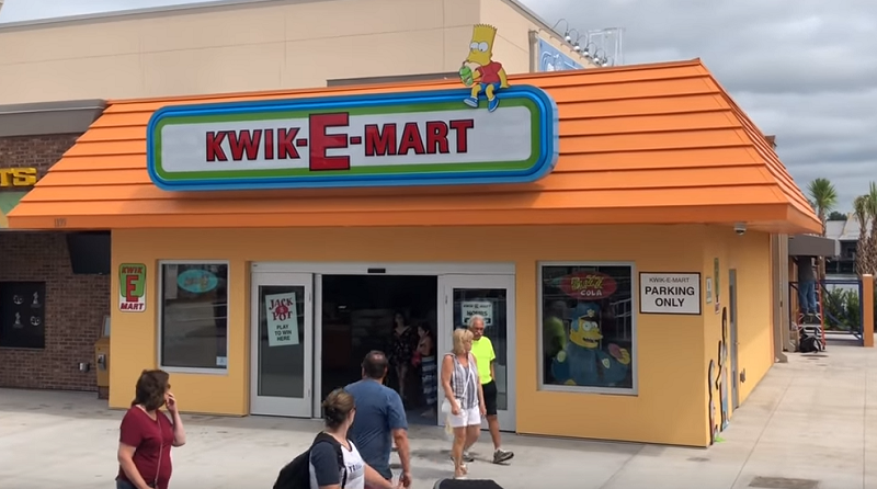 Obchod Kwik-E-Mart ze seriálu Simpsonovi. 