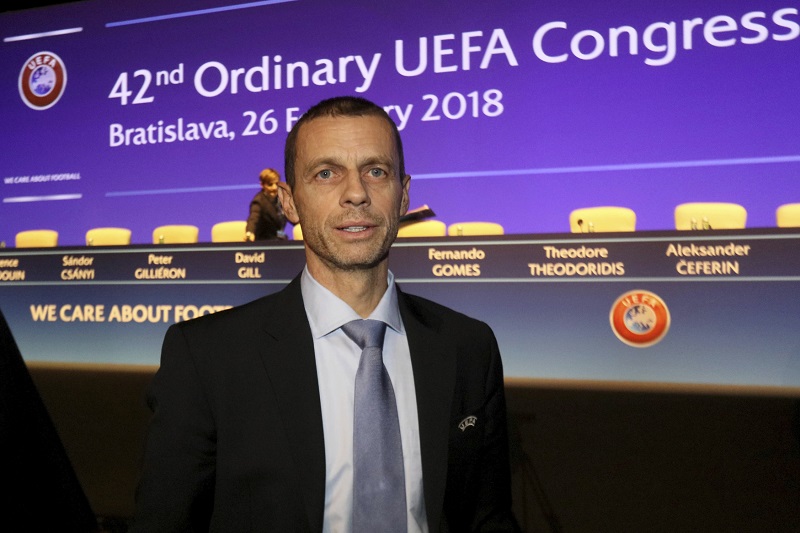 Současný šéf UEFA Aleksandera Čeferina dostal důvěru od slovinského svazu.