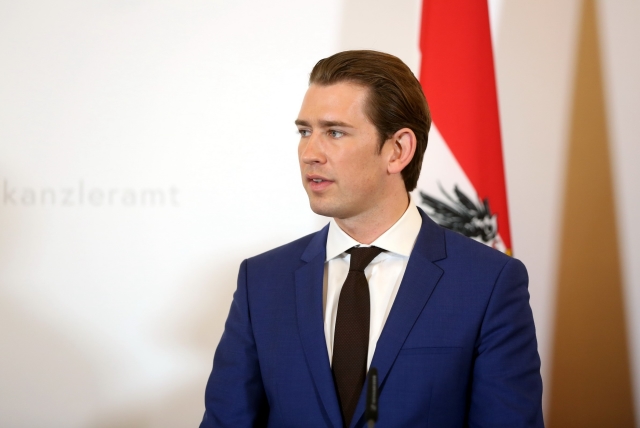 Rakouský kancléř Sebastian Kurz. Rakouský kancléř Sebastian Kurz.