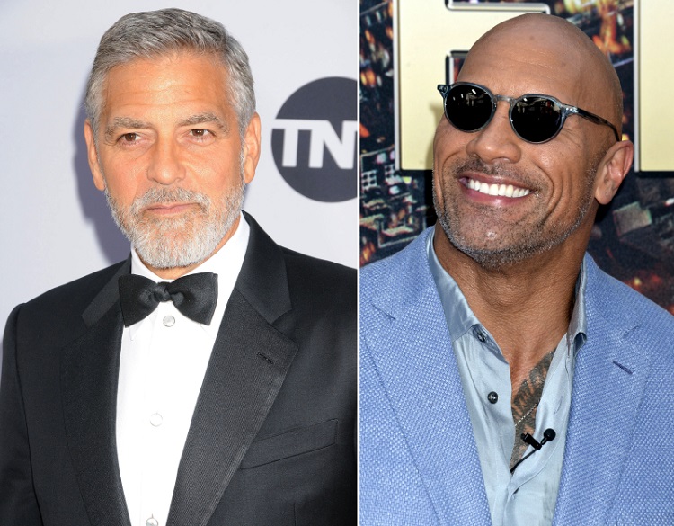 George Clooney a Dwayne Johnson.