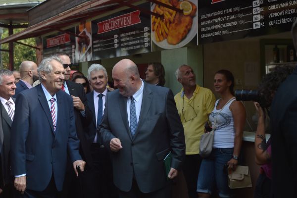 Prezident Miloš Zeman při slavnostním zahájení Země živitelky.