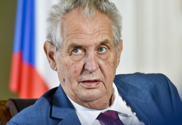 Prezident Miloš Zeman.