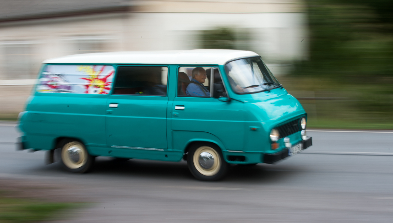Škoda 1203 na sobotním srazu.