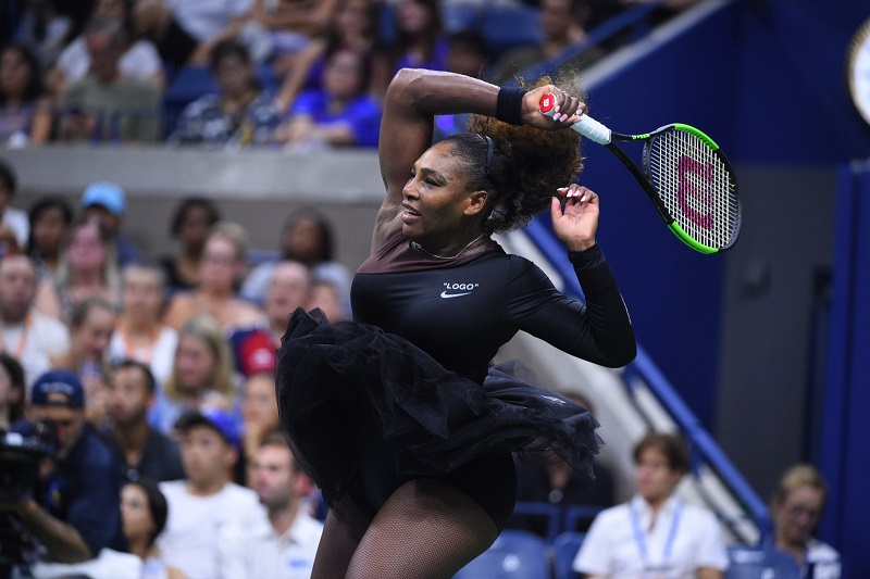 Serena Williams předvedla v prvním kole US Open skvělý výkon.