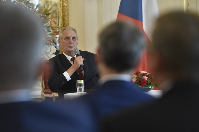 Prezident republiky Miloš Zeman.