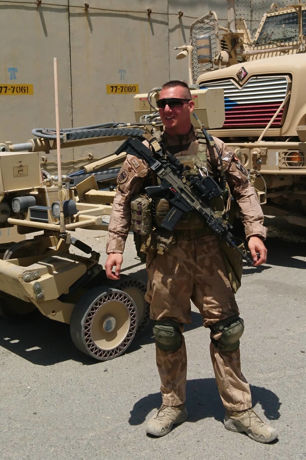 Rotný Martin Marcin byl jedním z tří českých vojáků, kteří zahynuli 5. srpna 2018 na východě Afghánistánu při útoku sebevražedného atentátníka. Rotný Martin Marcin byl jedním z tří českých vojáků, kteří zahynuli 5. srpna 2018 na východě Afghánistánu při útoku sebevražedného atentátníka.