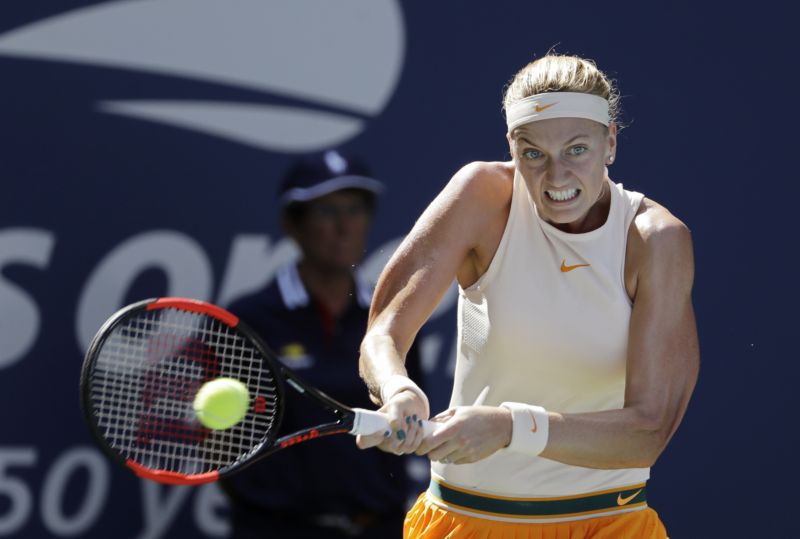 Petra Kvitová slaví postup do 3. kola US Open.