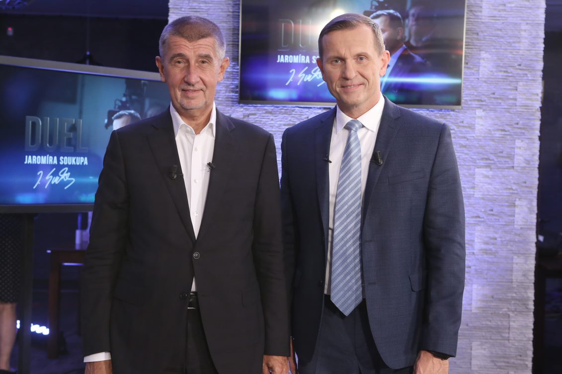 Zleva Andrej Babiš a Jaromír Soukup. 