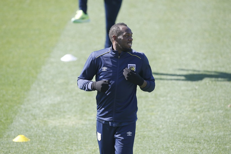 Usain Bolt odehrál první utkání v Austrálii. Usain Bolt odehrál první utkání v Austrálii.